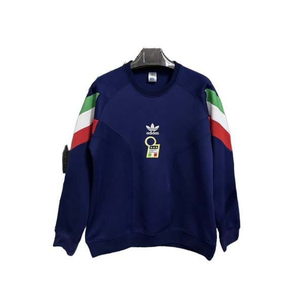 2385-white Italy Long Sleeve Hoodie