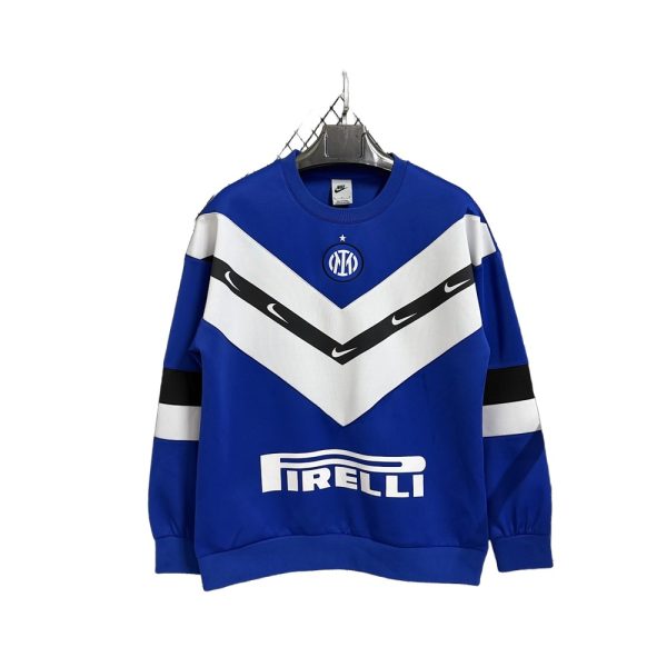 2403-white Inter Milan Long Sleeve Hoodie