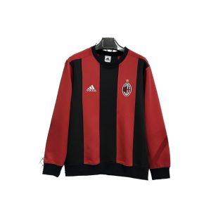 2439-white AC Milan Long Sleeve Hoodie