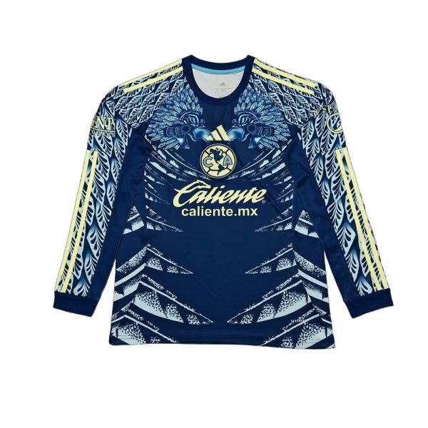 3438-white 25-26 Club America Away Long Sleeve Shirt